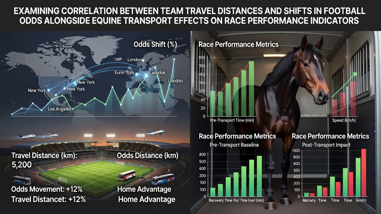 Analysis of football team travel routes and corresponding betting market adjustments