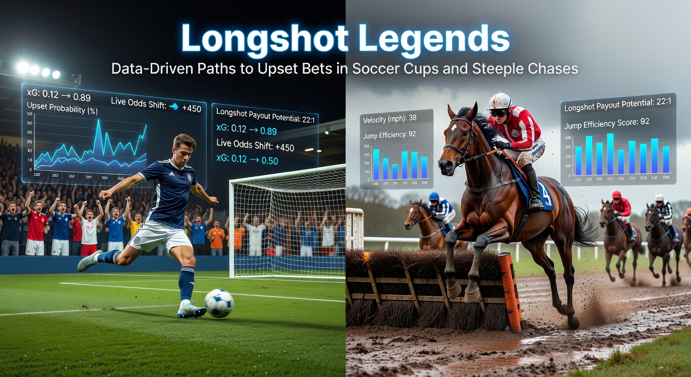 A dramatic soccer cup upset where a lower-league underdog scores against a Premier League giant, crowd in frenzy