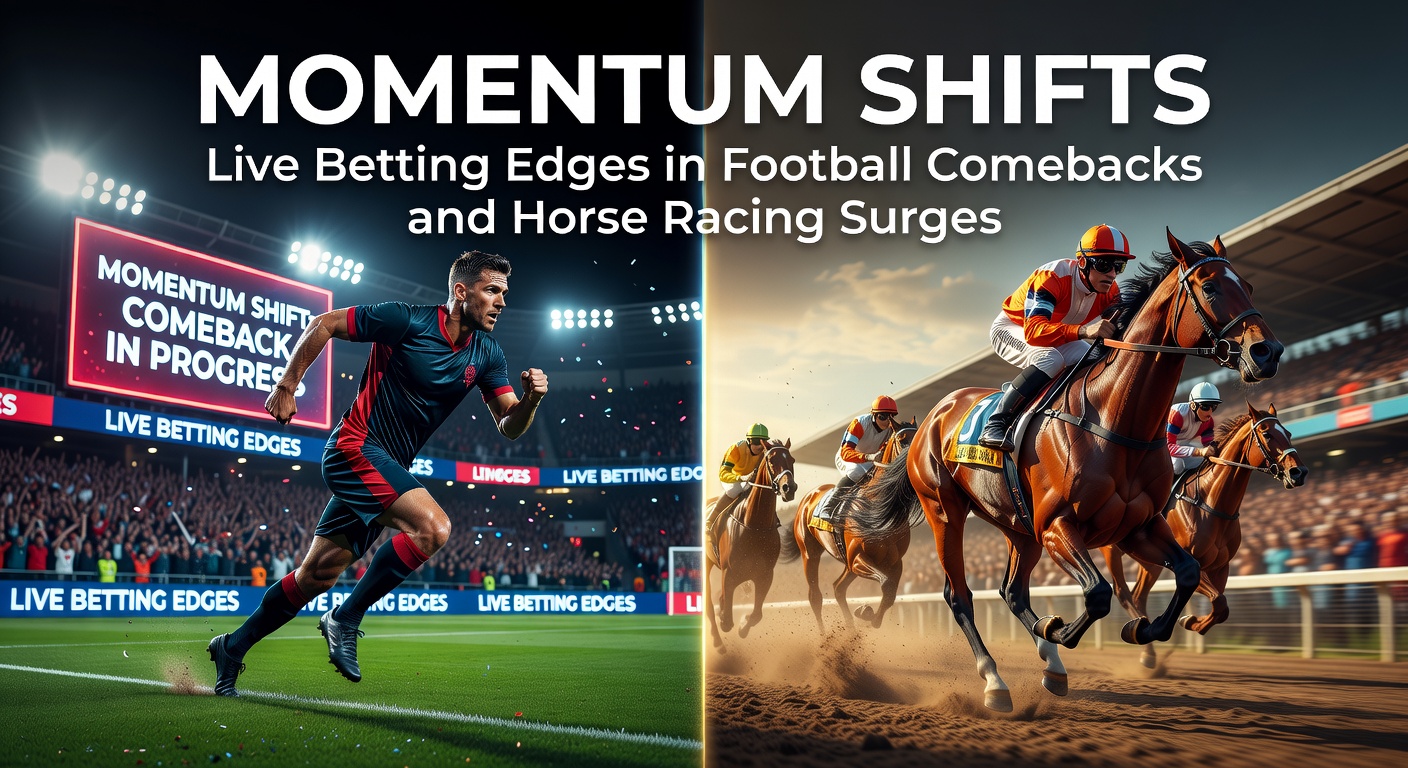 Dynamic chart illustrating momentum swings during a live football match, highlighting betting odds fluctuations in real-time