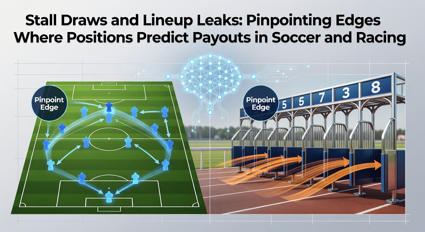 Visualization of horse racing stall draws showing bias patterns on curved tracks