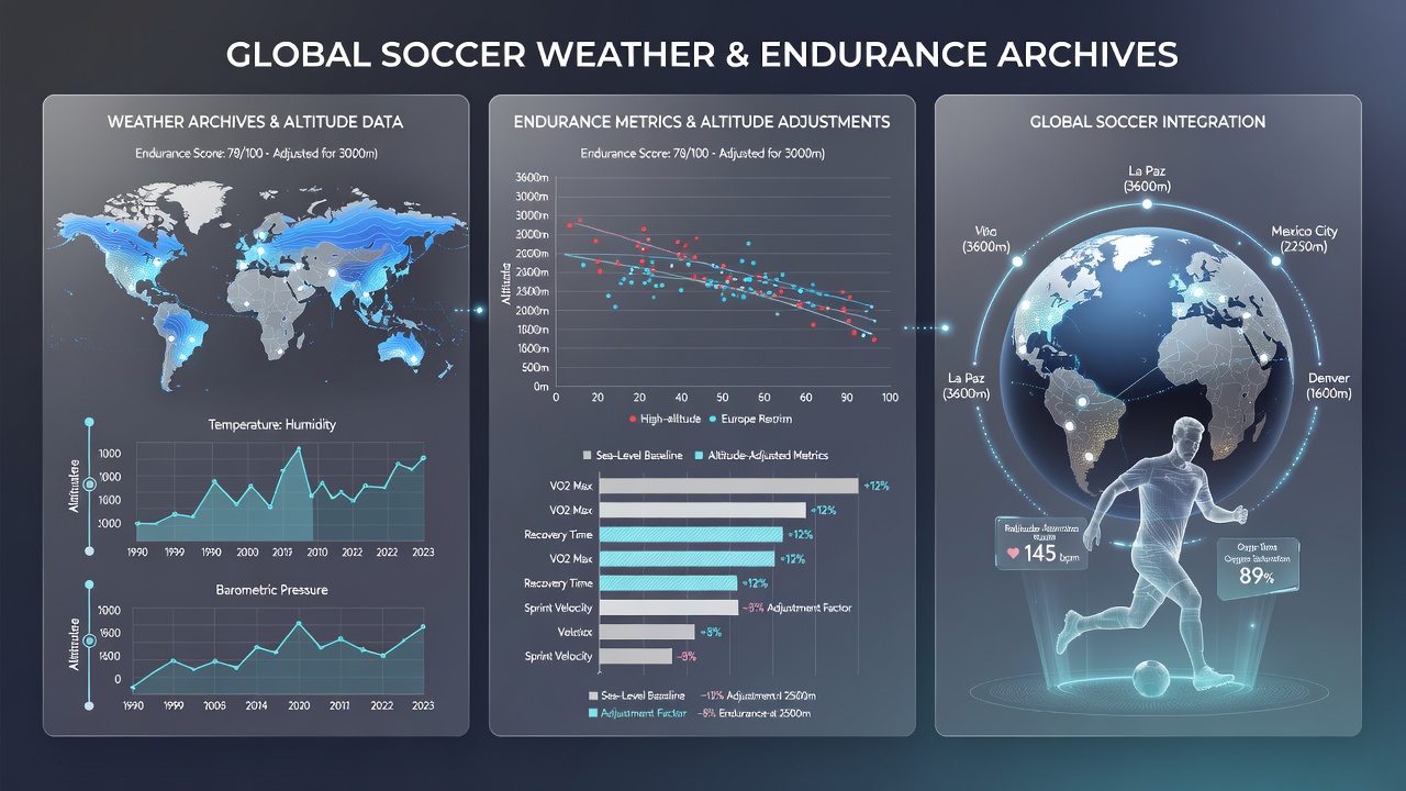 Endurance sensor data from thoroughbreds racing at altitude overlaid with historical weather maps